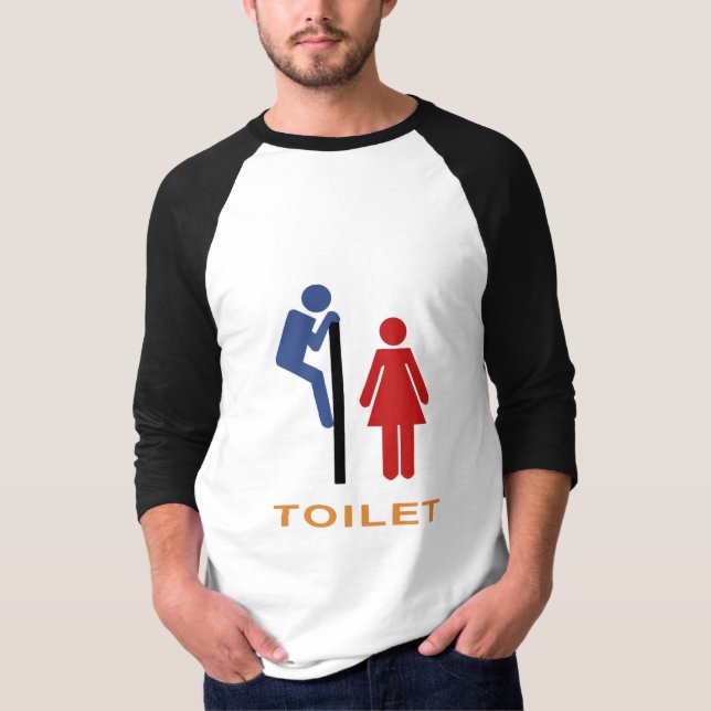 Camiseta Rótulo Funny Toilet (Anverso)