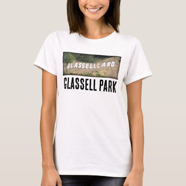 Camiseta Rótulo Glasselland Hollywood en Glassell Park, CA (Anverso)
