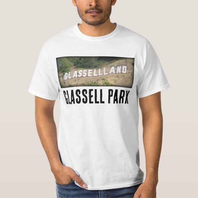 Camiseta Rótulo Glasselland Hollywood en Glassell Park, CA (Anverso)