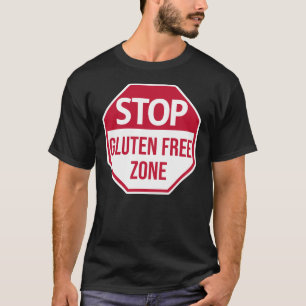 Camiseta Rótulo Gluten Free Stop