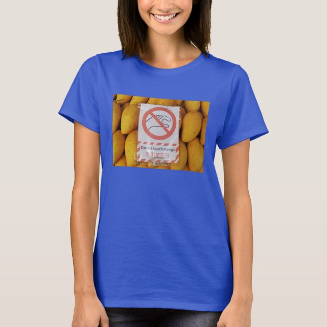 Camiseta Rótulo gracioso 'No toques mango' (Anverso)