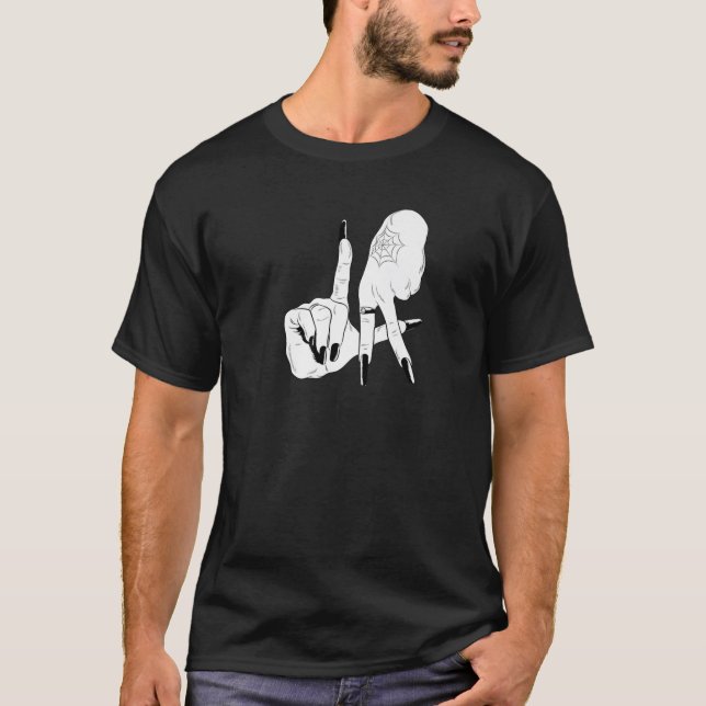 Camiseta Rótulo Halloween Witch Hand Para Los Locales De LA (Anverso)