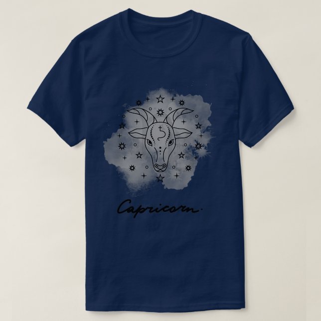 Camiseta Rótulo Horoscopio Capricornio (Diseño del anverso)