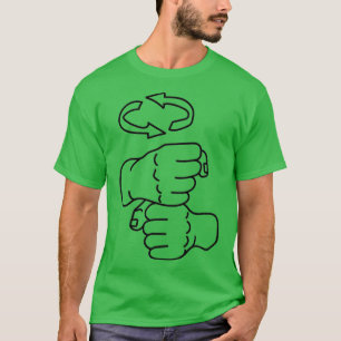 Camiseta Rótulo Idioma Café Línea Arte Negro