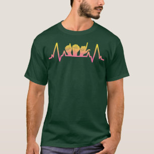 Camiseta Rótulo Idioma Heartbeat Tee Teacher Conciencia Sor