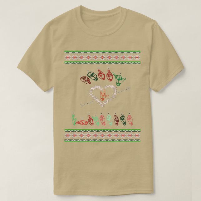 Camiseta Rótulo Idioma Shirt Feliz Feo de Navidades G (Diseño del anverso)