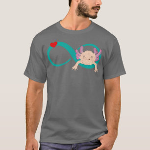 Camiseta Rótulo Infinity de Salamander Mexicano Axolotl Lov