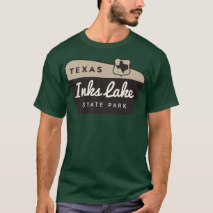 Camiseta Rótulo Inks Lake State Park Texas Welcom
