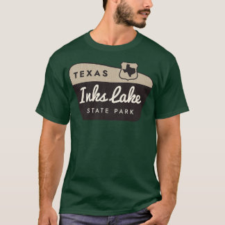 Camiseta Rótulo Inks Lake State Park Texas Welcom