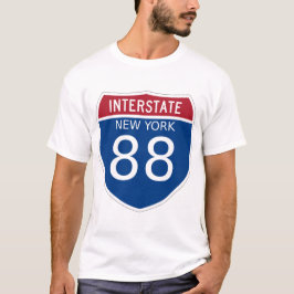 Camiseta Rótulo Interstate 88 de Nueva York