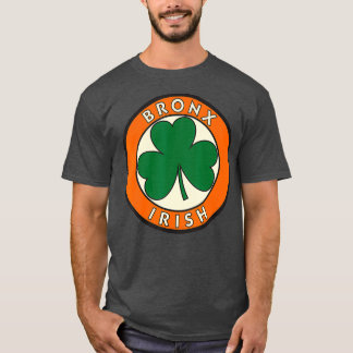 Camiseta Rótulo Irlandés Shamrock Circle Bronx New York