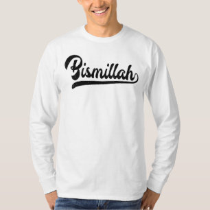 Camiseta Rótulo Islámico Bismillah Long Sleeve