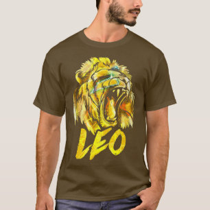 Camiseta Rótulo Leo Astrology Zodiac