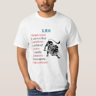 Camiseta Rótulo Leo Horoscope Zodiac