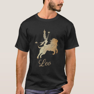 Camiseta Rótulo Leo Zodiac Astrología cumpleaños Horoscopio