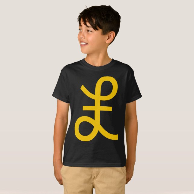 Camiseta Rótulo libra (Anverso completo)