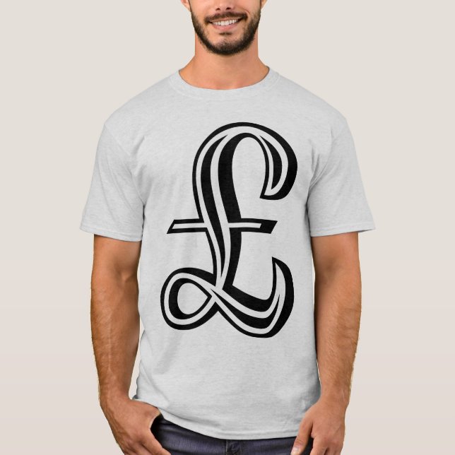 Camiseta Rótulo libra (Anverso)