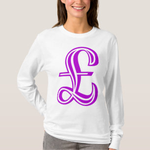Camiseta Rótulo Libra - Púrpura
