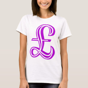 Camiseta Rótulo Libra - Púrpura
