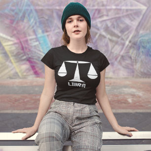 Camiseta Rótulo Libra Zodiac
