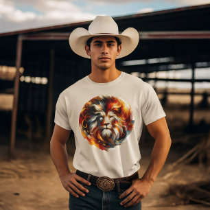 Camiseta Rótulo Majestic Leo Zodiac