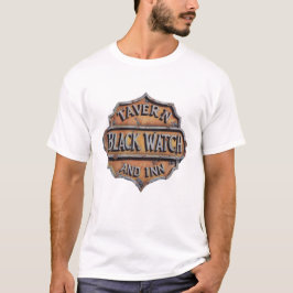 Camiseta Rótulo Metalizado En Problemas Para Black Watch Ta