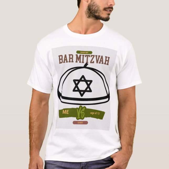 Camiseta Rótulo Mi Bar Mitzvah Shirt (Anverso)