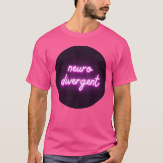 Camiseta Rótulo neurodivergente rosado neonatal