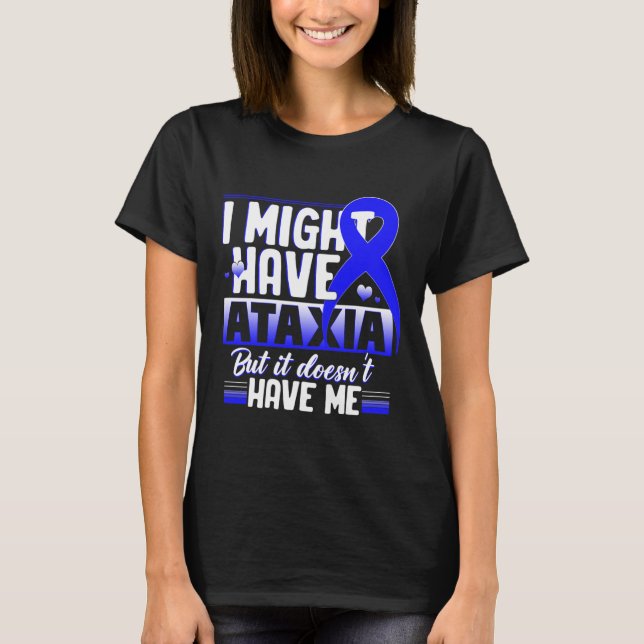 Camiseta Rótulo neurológico Hemiataxia Cinta azul Neurologi (Anverso)