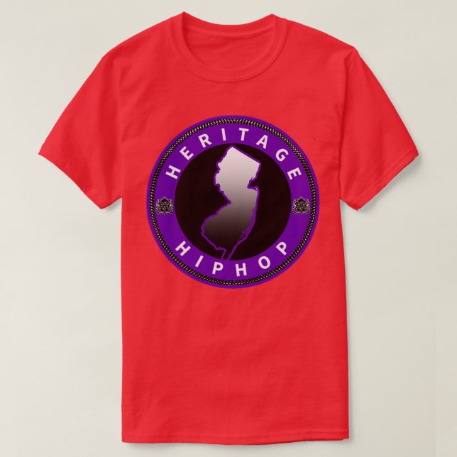 Camiseta Rótulo NJ Heritage HipHop Silver (Diseño del anverso)
