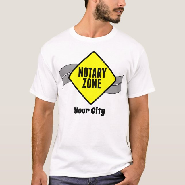 Camiseta Rótulo notarial de zona amarilla de carretera pers (Anverso)
