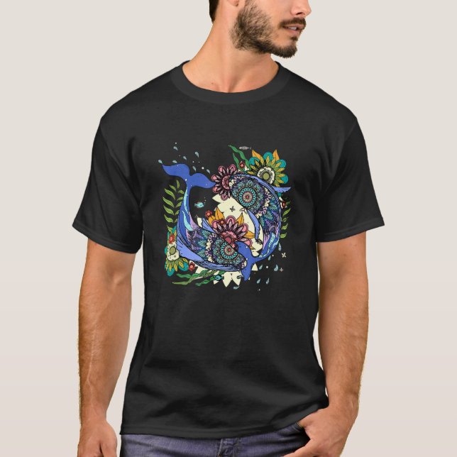 Camiseta Rótulo Pisces Zodiac (Anverso)