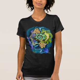 Camiseta Rótulo Pisces Zodiac