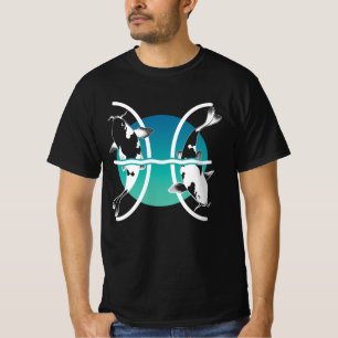 Camiseta Rótulo Pisces Zodiac
