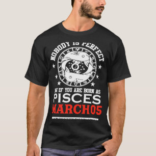 Camiseta Rótulo Pisces Zodiac Marcha 05 Mujeres Hombres Cum
