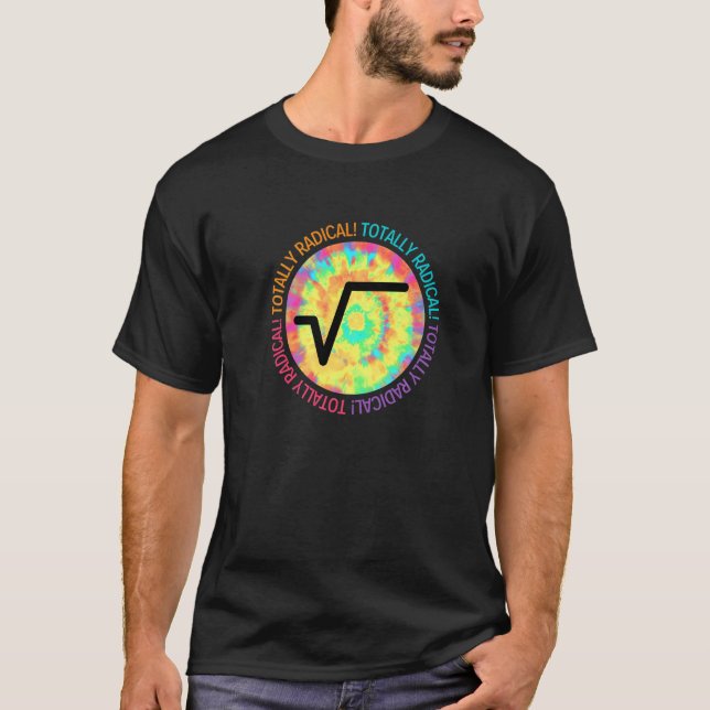 Camiseta Rótulo Raíz Cuadrado Totalmente Radical Para Maest (Anverso)