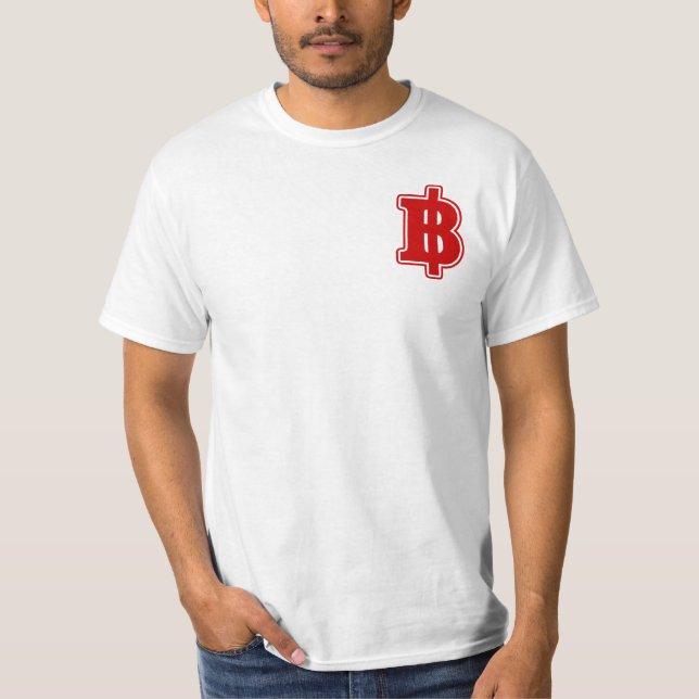 Camiseta RÓTULO RED BAHT ฿ dinero tailandés ฿ (Anverso)