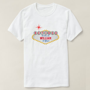 Camiseta Rótulo retirado del estilo de Las Vegas 