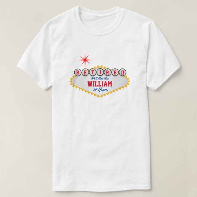 Camiseta Rótulo retirado del estilo de Las Vegas  (Diseño del anverso)