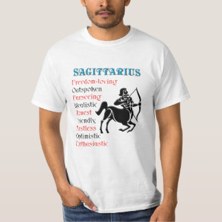 Camiseta Rótulo Sagittarius Horoscope Zodiac