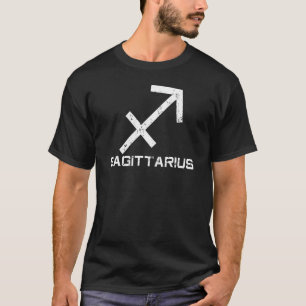 Camiseta Rótulo Sagittarius Zodiac Noviembre Cumpleaños