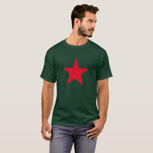 Camiseta Rótulo Símbolo de la Estrella Roja de la Guerra 