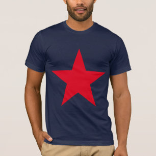 Camiseta Rótulo Símbolo de la Estrella Roja de la Guerra 