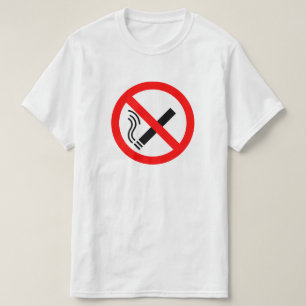 Camiseta Rótulo sin tabaco - Señalización en el Reino Un