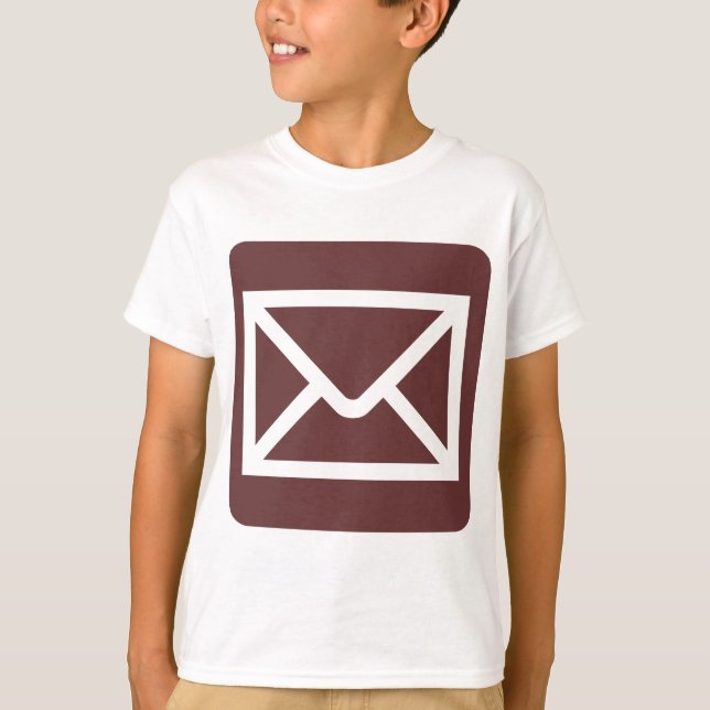 Camiseta Rótulo sobre - Marrón oscuro (Anverso)