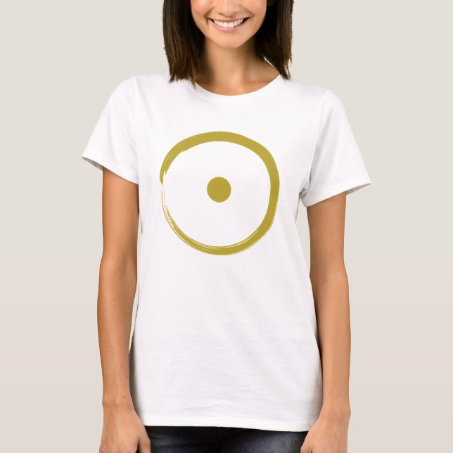 Camiseta Rótulo solar astrológico - Budismo Círculo Zen 3 (Anverso)