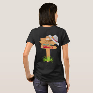 Camiseta Rótulo sombrío de los caracteres