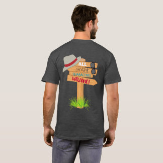 Camiseta Rótulo sombrío unisex de los caracteres