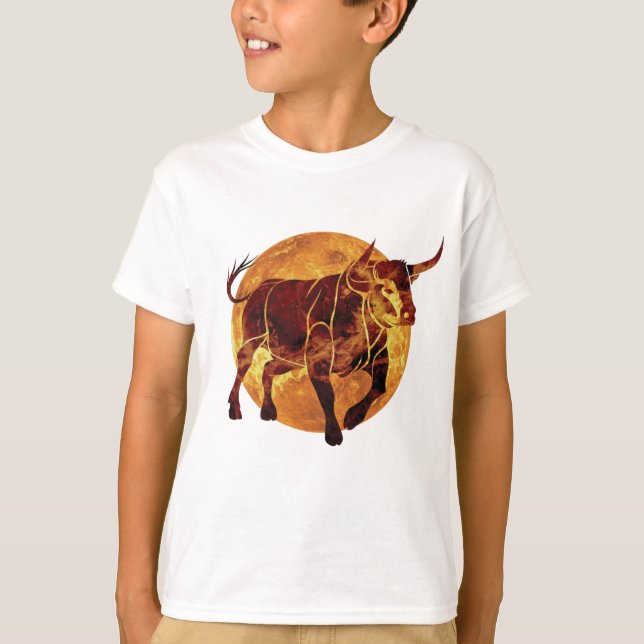 Camiseta Rótulo Taurus Zodiac (Anverso)