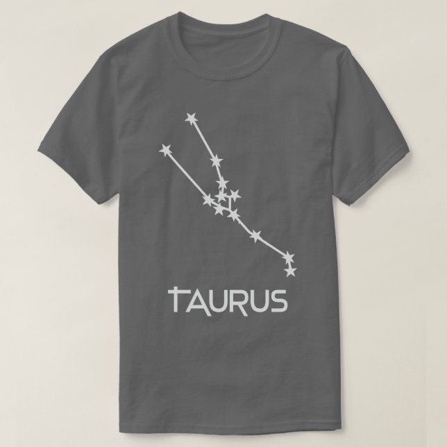 Camiseta Rótulo Taurus Zodiac (Diseño del anverso)